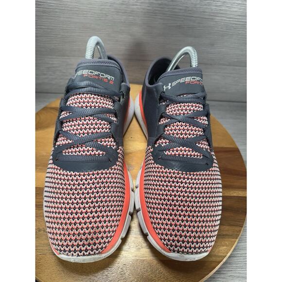 Under Armour Speedform Fortis 2 1273954-008 Gray Running Shoes Womens 8 - Picture 3 of 10